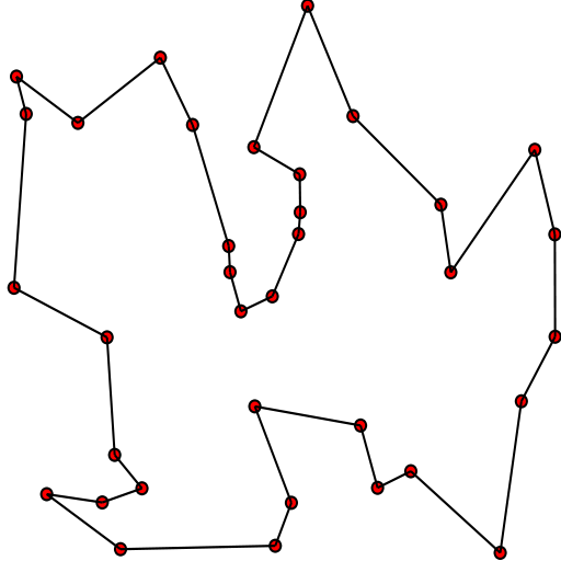 'The TSP may be modeled as an undirected weighted graph.'